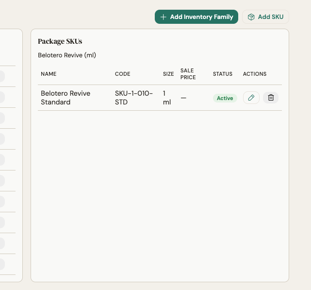 Inventory Interface - Lot Tracking
