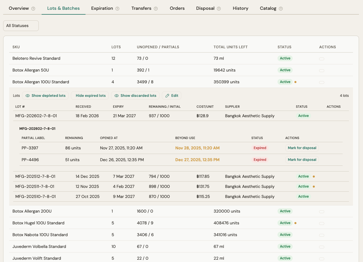 Inventory Interface - Stock Movement